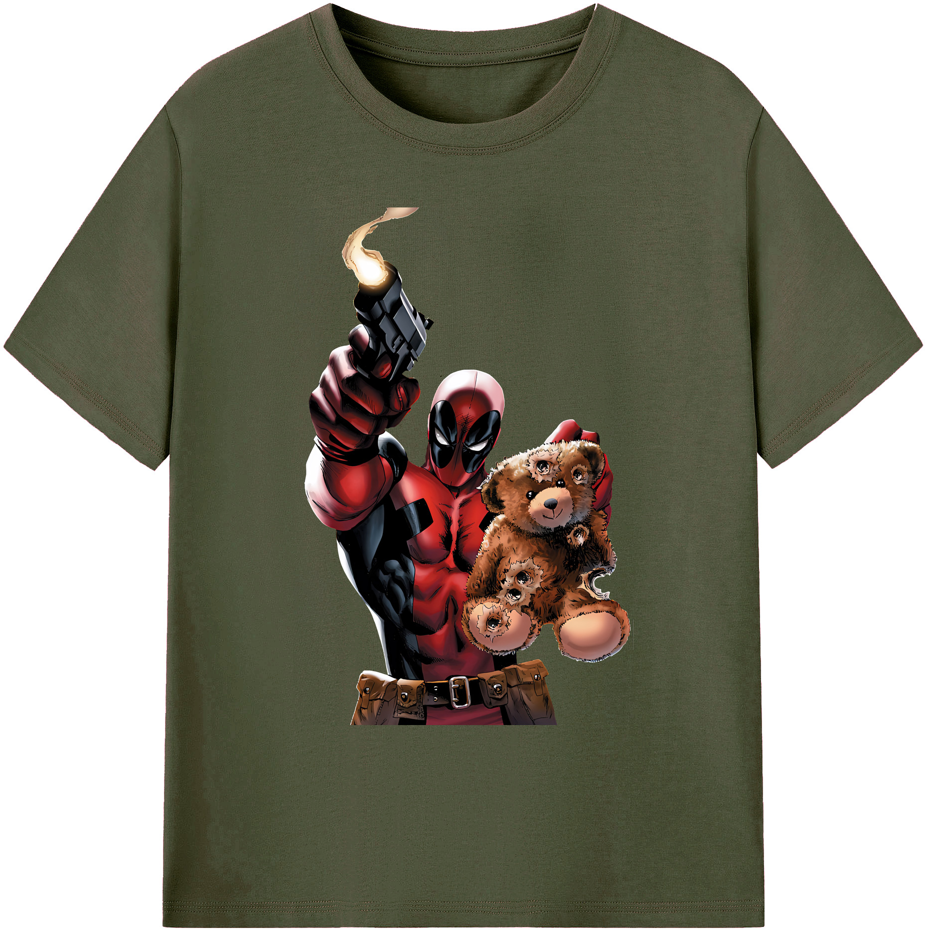 （画像用） Deadpool デッドプール 綿100％ メンズ半袖Tシャツ｜肌触りやわらか＆通気性